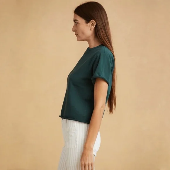 The Classic T-Shirt Company French Terry Short Sleeve Box Tee Sweatshirt XXL - Picture 2 of 11